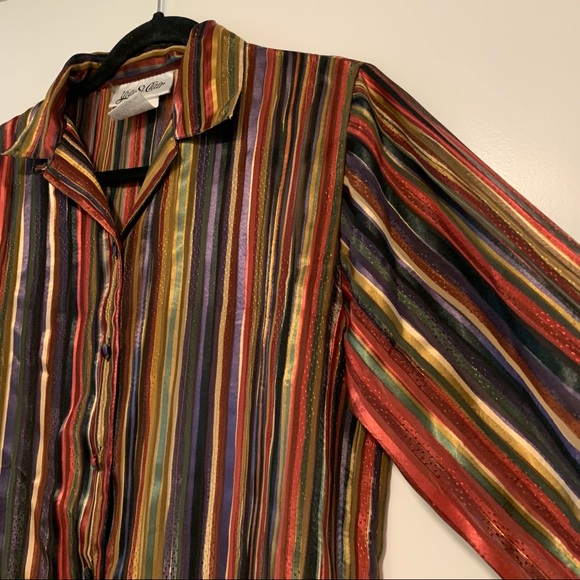 Yves St Clair | Vintage Striped Button Down Shirt - Picture 3 of 16